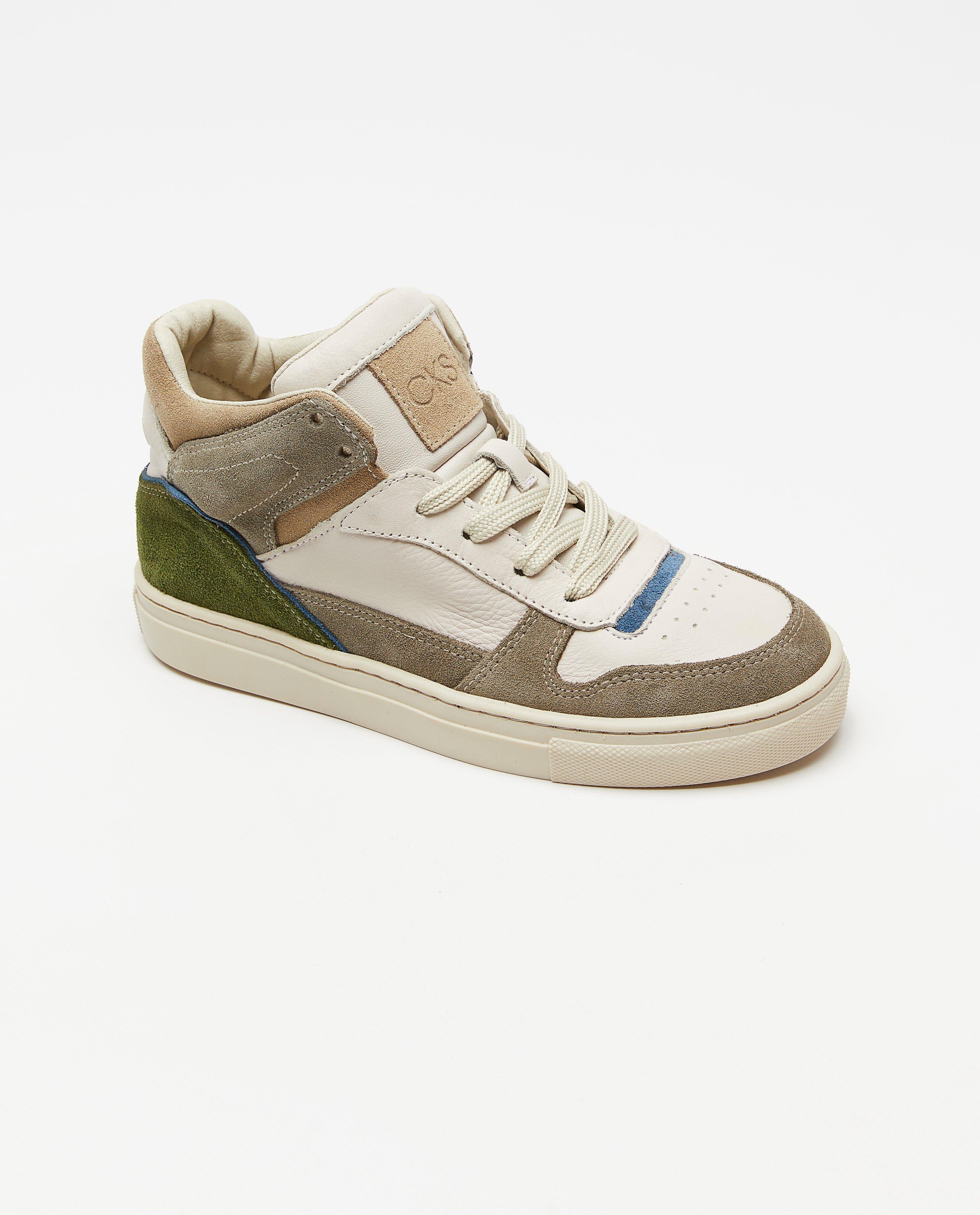 CKS színblokkos cipők, 31-35-ös khaki méret