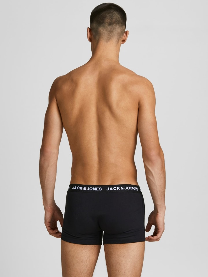 Jack & Jones Set 5er Pack Trunks Boxershorts Stretch Unterhose in Schwarz-3 günstig kaufen