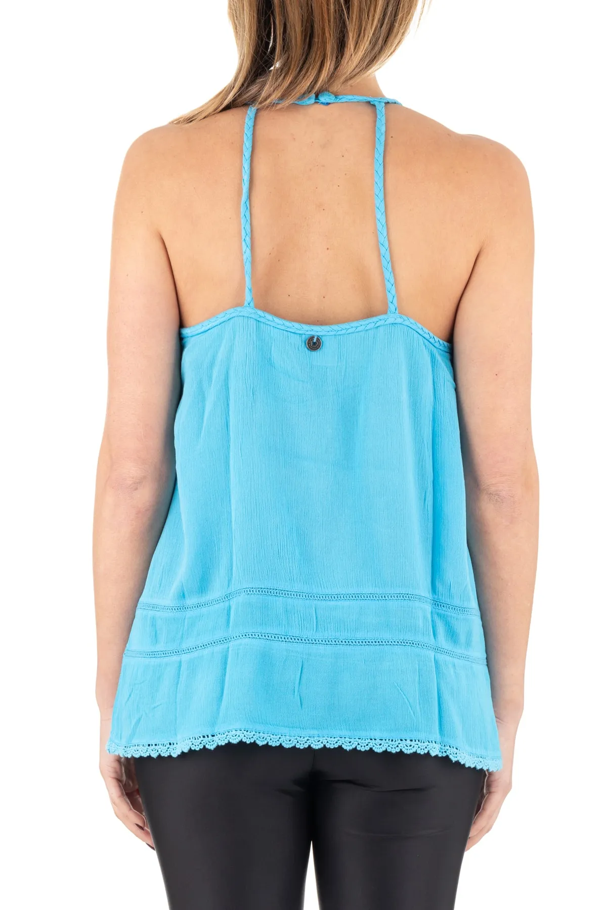 SUPERDRY  Unterhemd - Türkis - Regular Fit