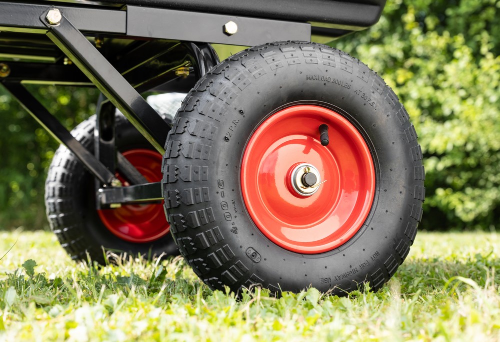Green Yard GreenYard® Gartenwagen mit Kippfunktion, Volumen 65l,Tragkraft 550kg, Handwagen Bollerwagen