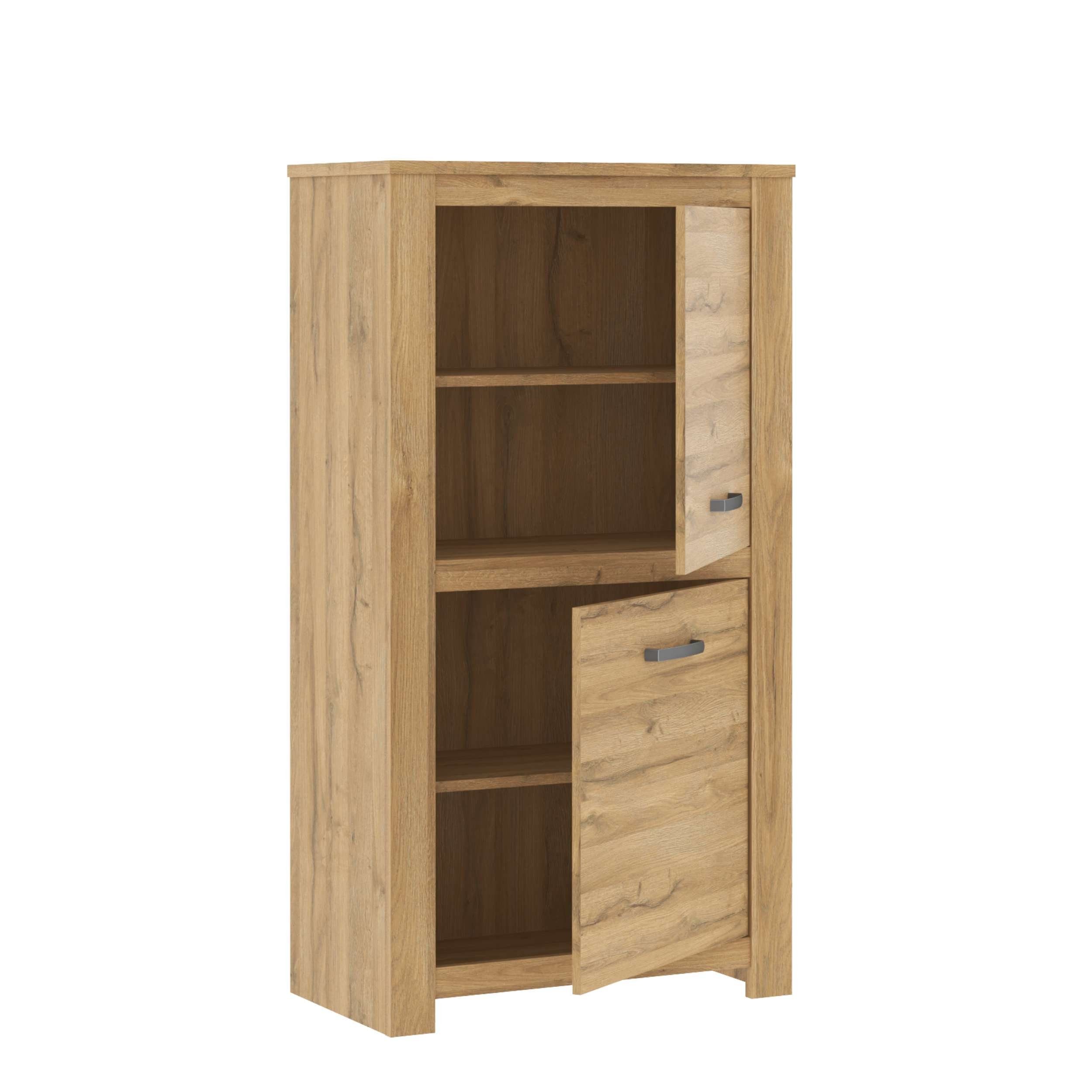 Stylefy Highboard Hanna (Highboard, Schrank), mit viel Stauraum, 2-türig, aus Holzwerkstoff, stehend