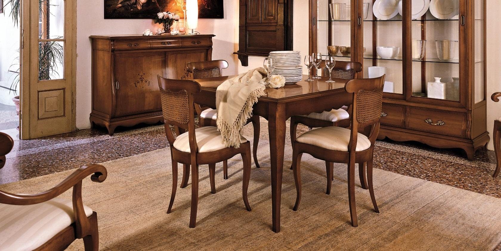 JVmoebel Esszimmer-Set, Esszimmerstuhl Set Tisch 5 tlg. Esszimmer Set Tisch + 4 Stühle