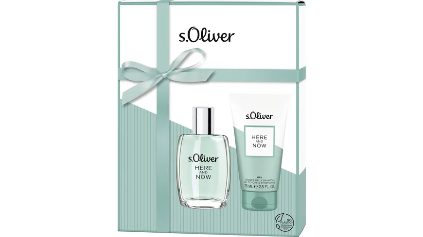 s.Oliver Here & Now Man Eau de Toilette Geschenkpackung