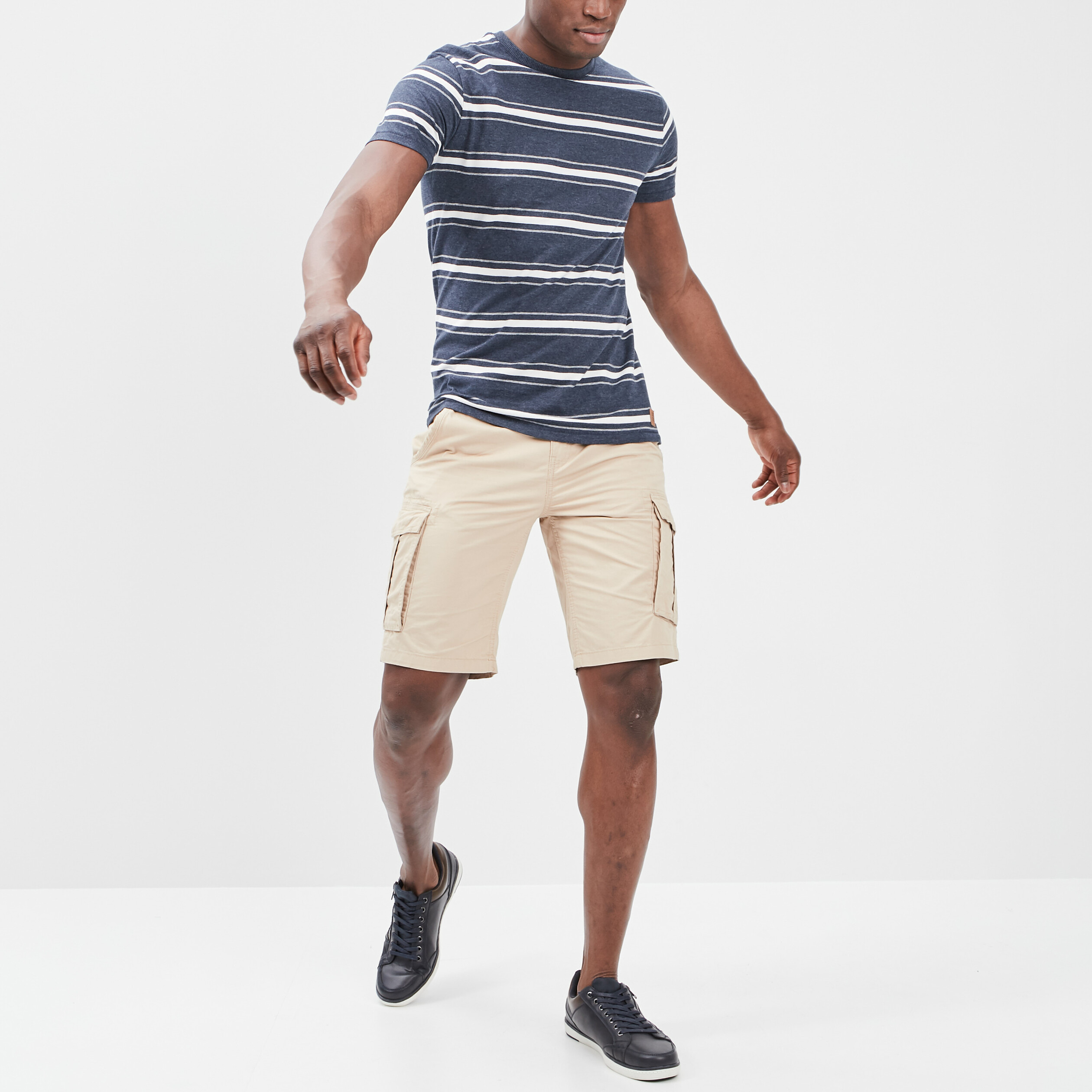 T-shirt manches courtes Creeks bleu homme | La Halle