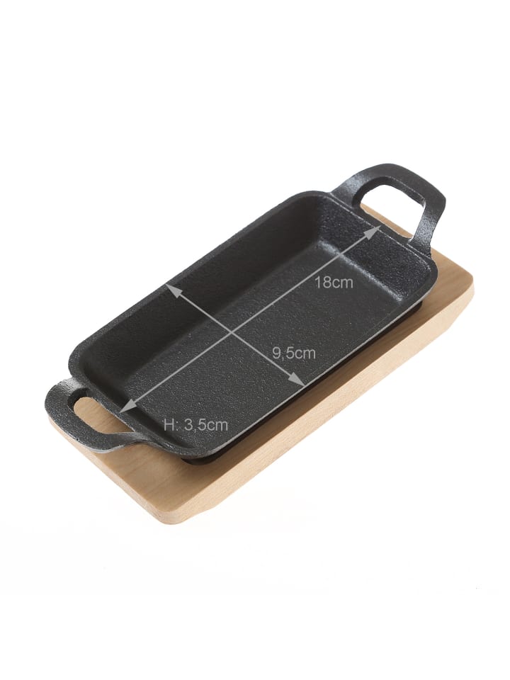 GAUMENKICK Servierpfanne Gusseisen in schwarz - L: 22,5cm günstig kaufen onesize