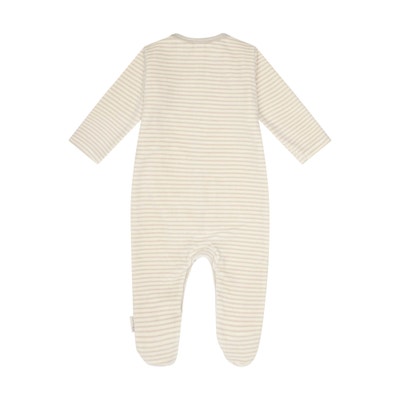 Strampler langarm GOTS, beige