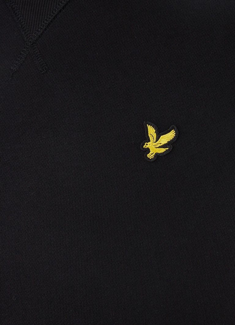 Lyle & Scott Bomullsgenser med logoapplikasjon
