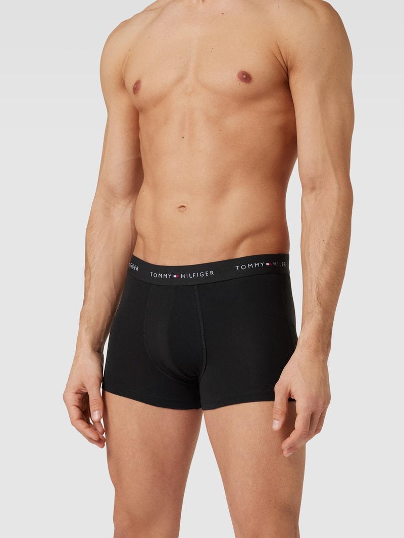 Trunks mit Logo-Stitching im 3er-Pack in schwarz