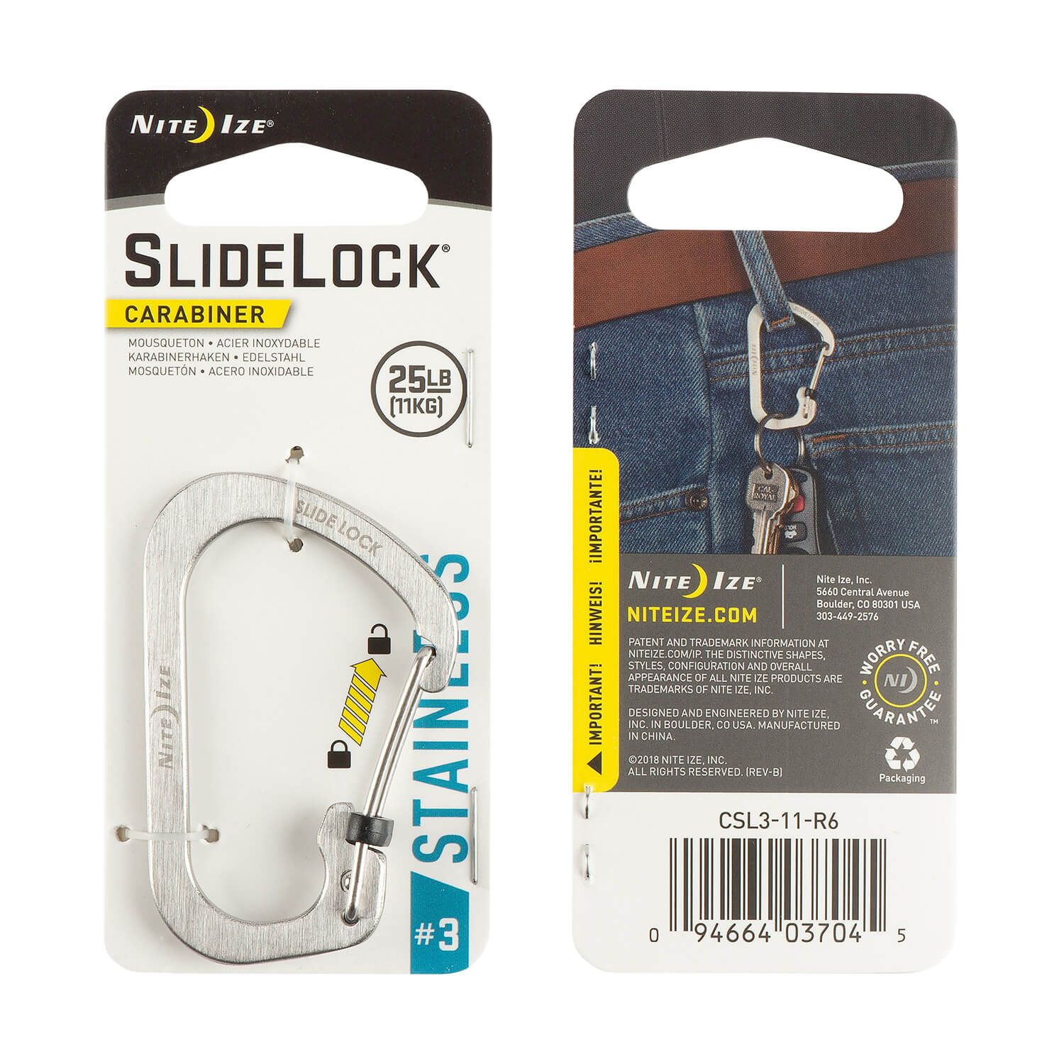 S-Biner Slide Lock Karabiner
