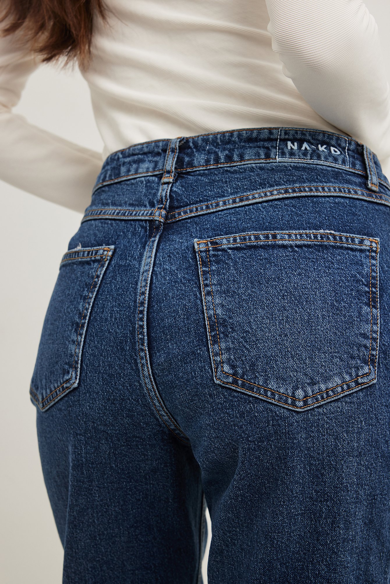 Mom Jeans mit hoher Taille