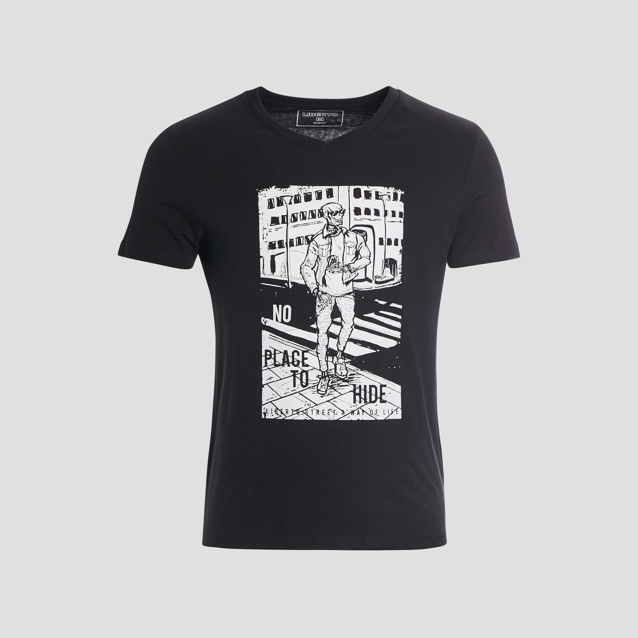 T-shirt Liberto noir homme | La Halle