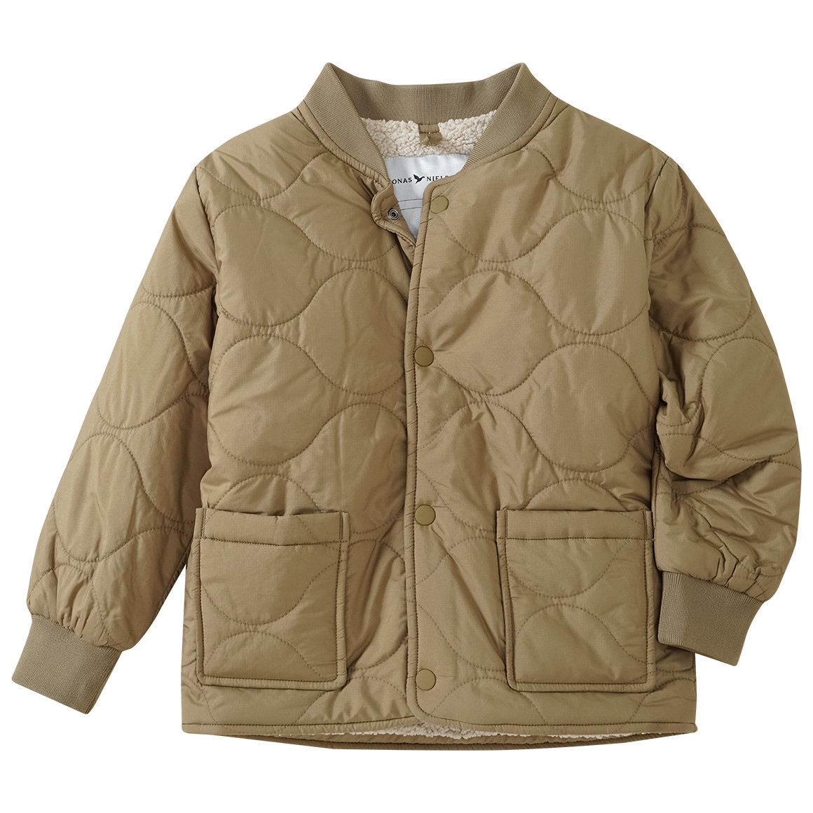Jungen Bomberjacke mit Wellensteppung