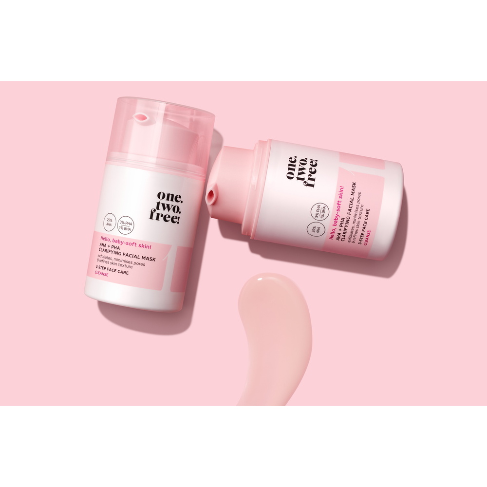 one.two.free! AHA + PHA Clarifying Facial Mask Masque Visage