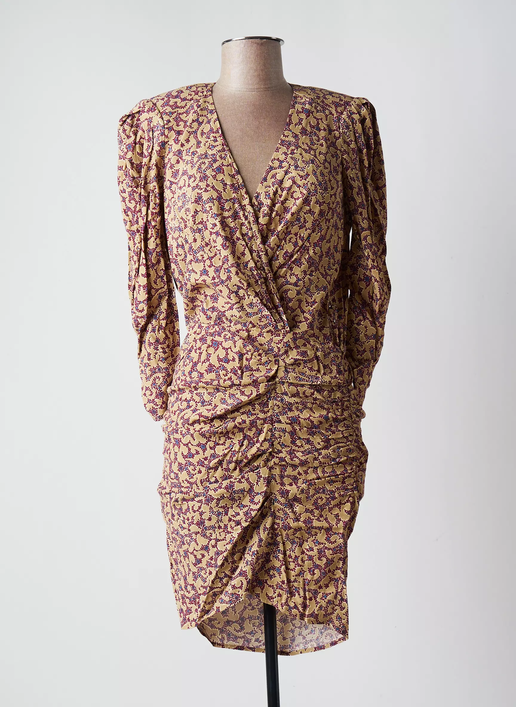 Ba Sh Robes Mi Longues Femme couleur beige