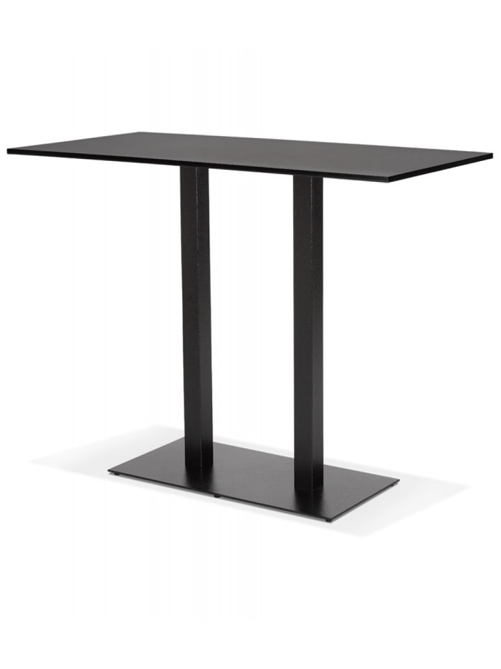 KADIMA DESIGN Hochtisch Schwarzes Holz Metall | Bartisch für Esszimmer Küche günstig kaufen onesize
