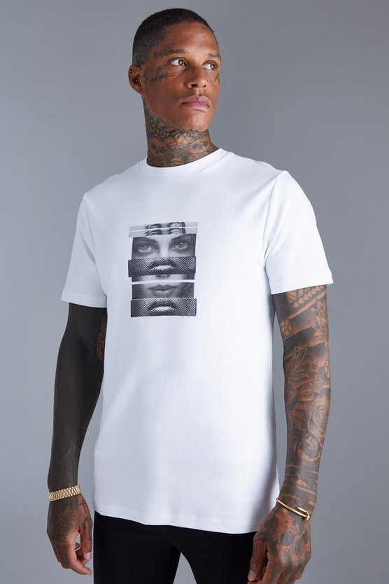 Slim-Fit T-Shirt mit Print