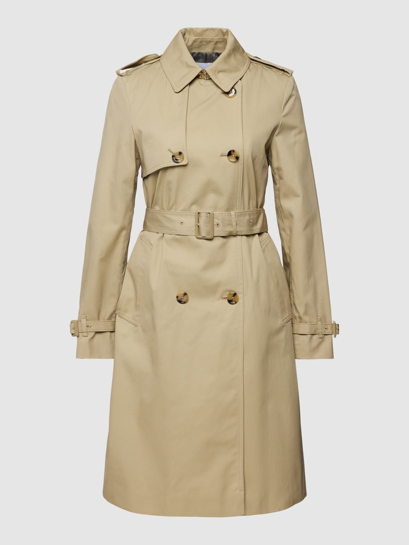 Trenchcoat mit Ärmelriegeln Modell 'POLANA' in camel