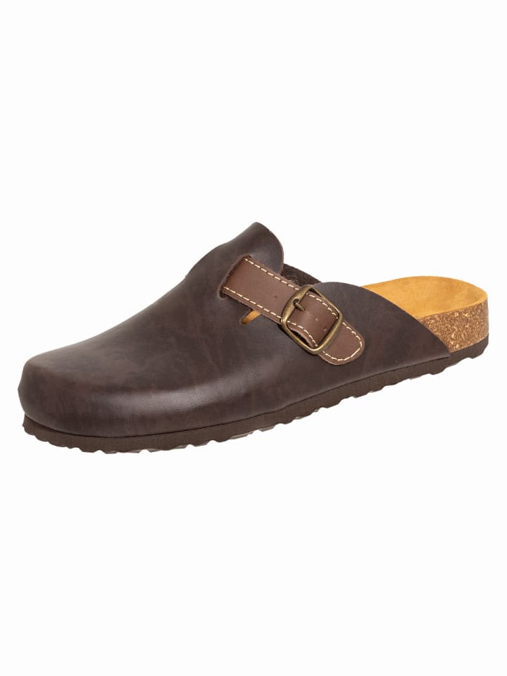 SALIHA Pantoletten Bioline-Pantolette in braun günstig kaufen