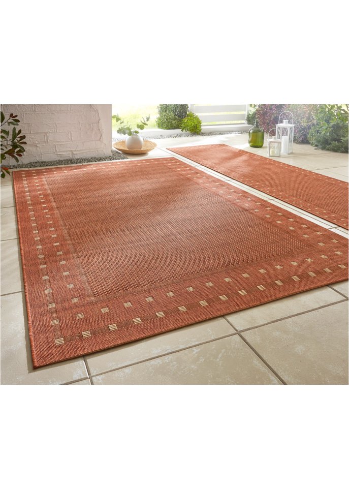 In- und Outdoor Teppich mit umlaufender Bordüre