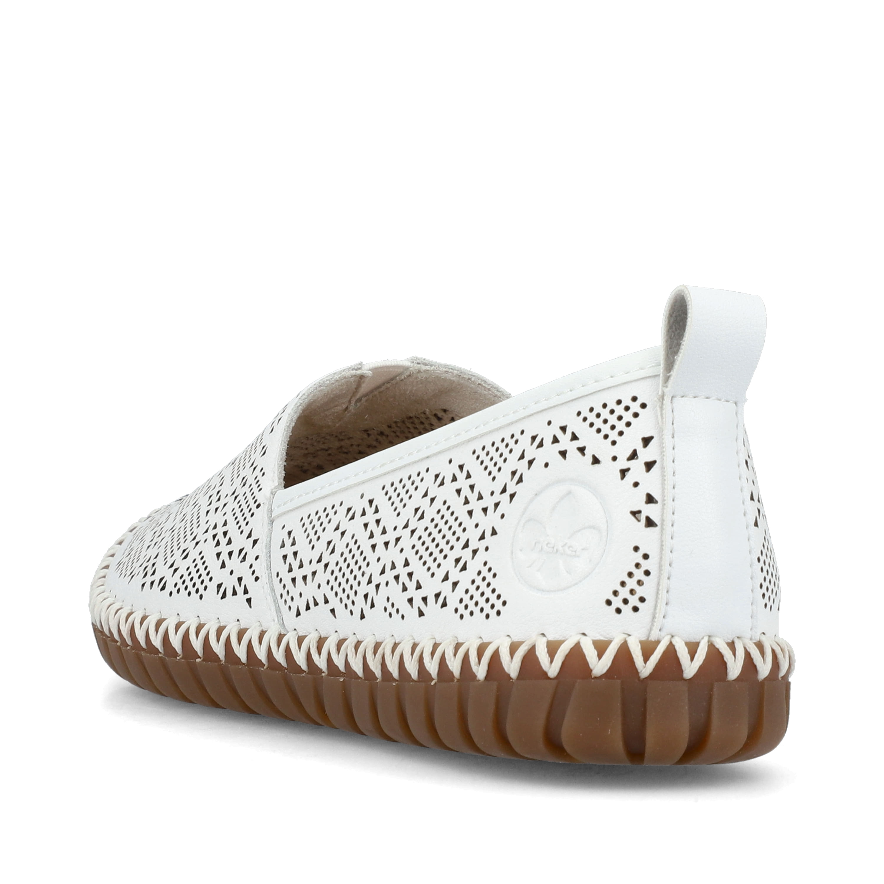 Rieker Damen Ballerinas reinweiss