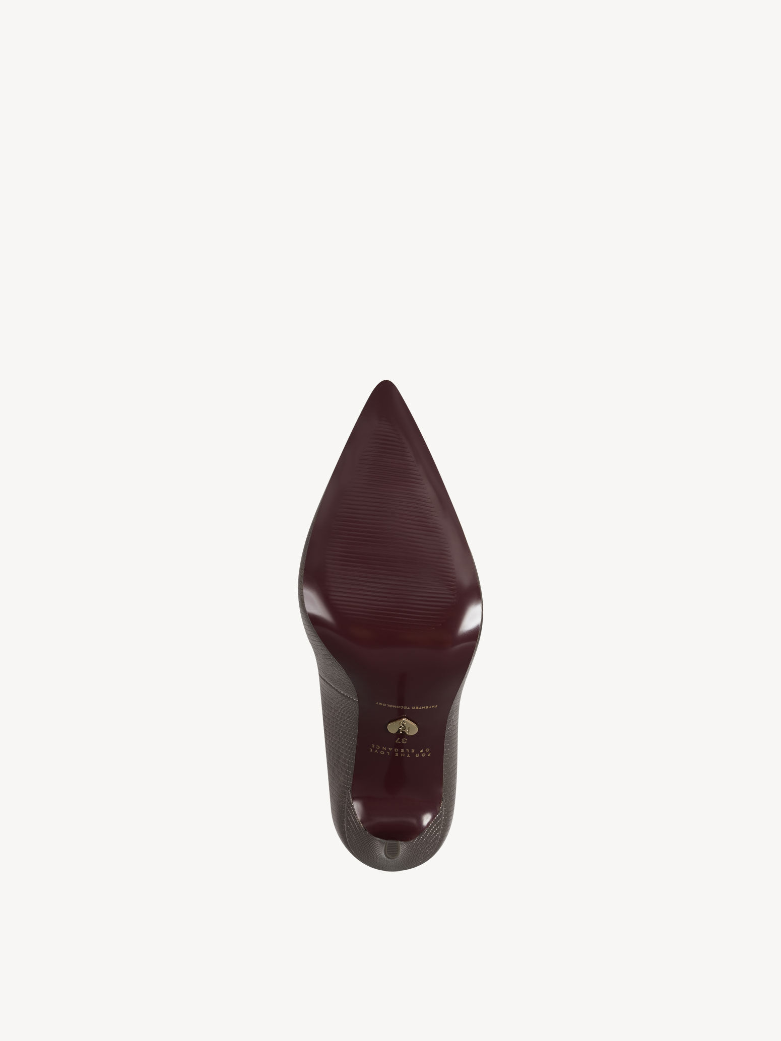 Escarpin en cuir - métallique