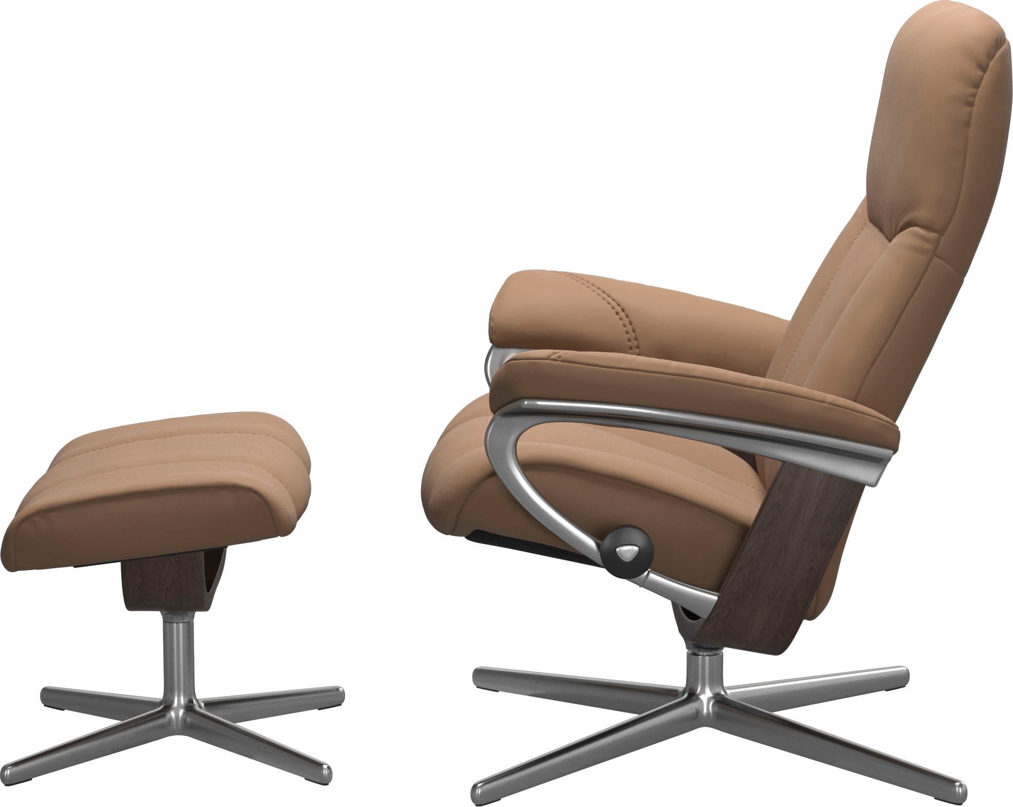 Stressless® Relaxsessel Consul, mit Cross Base, Größe S, M & L, Holzakzent Wenge