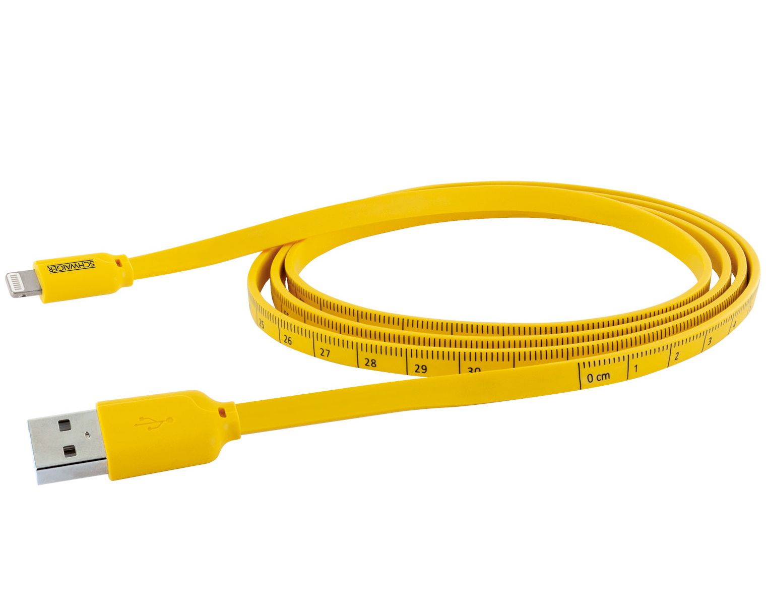 Schwaiger WKL10 1,2 meter gelbes Apple Ladekabel