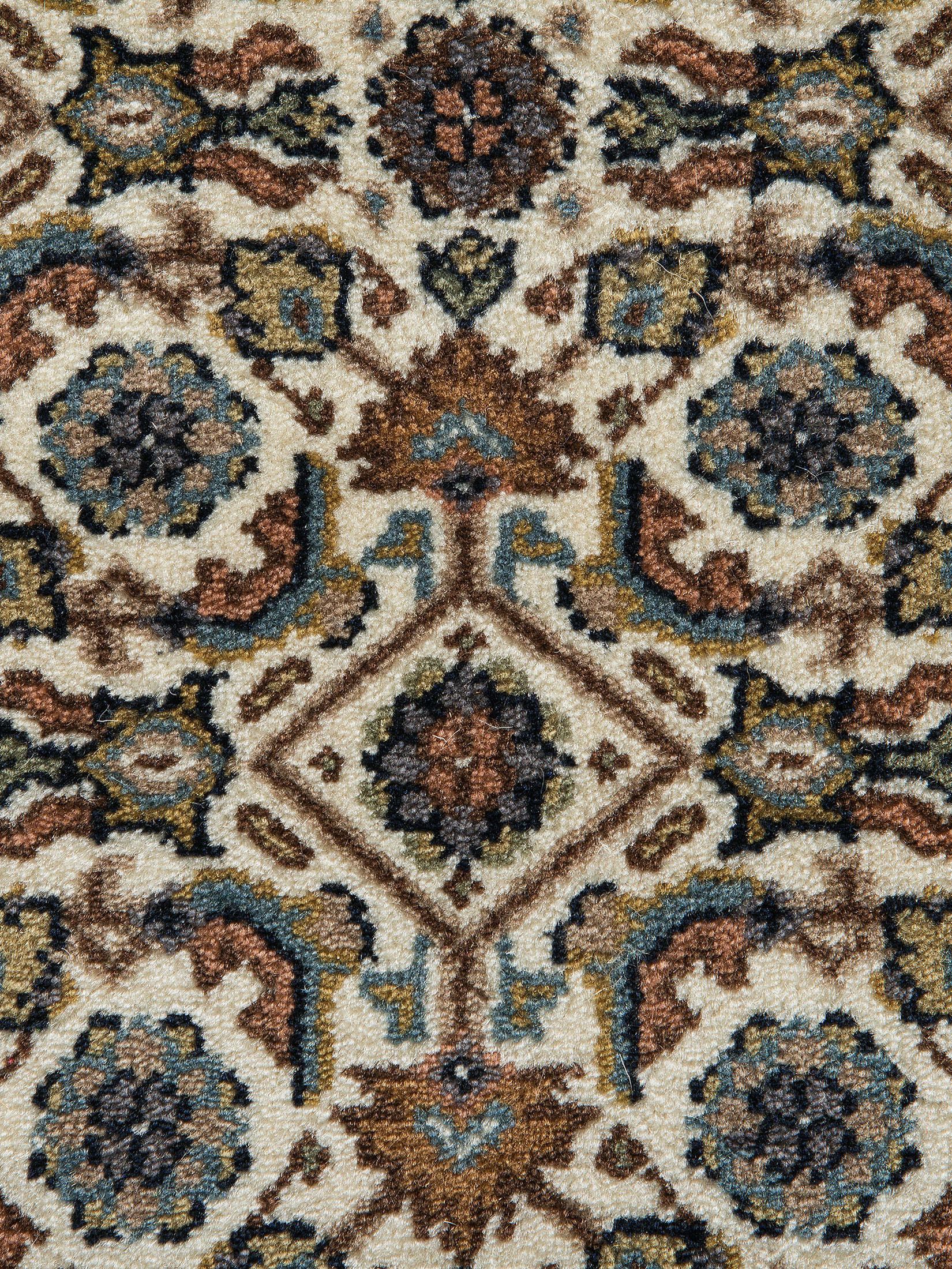 Kanpur Herati Orient-Teppich, Creme