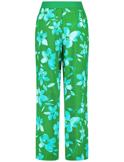 Palazzohose mit Floral-Print