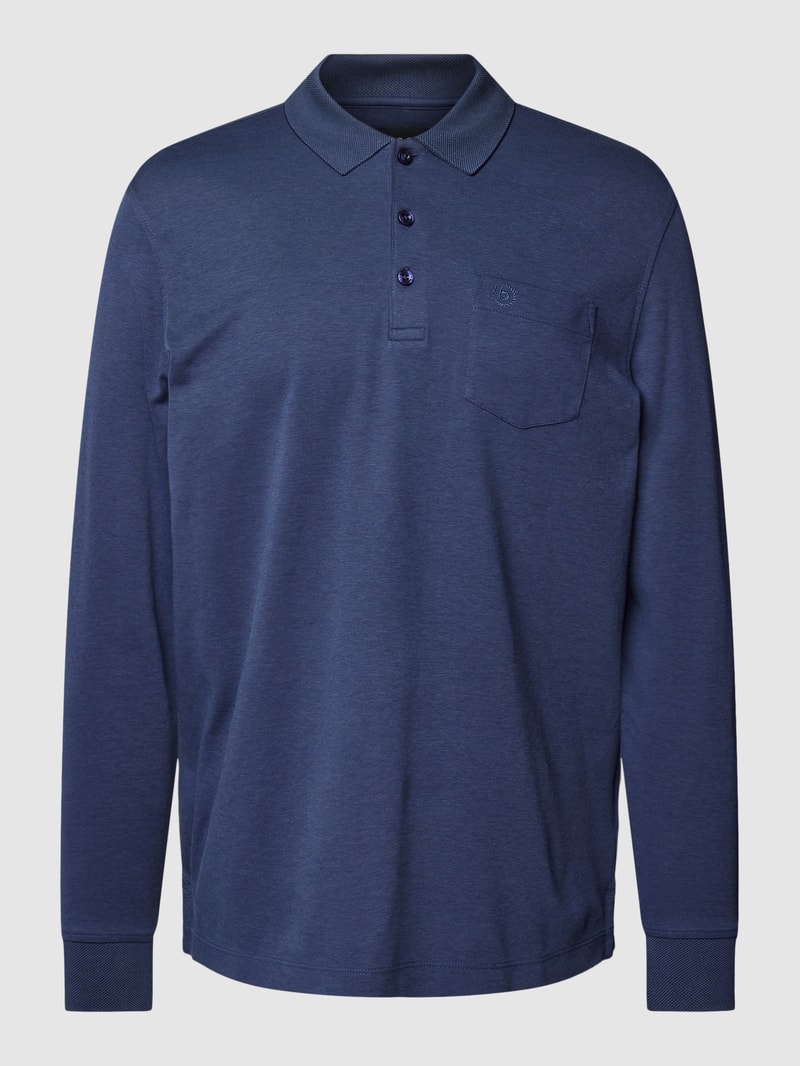 Poloshirt mit Brusttasche in jeans