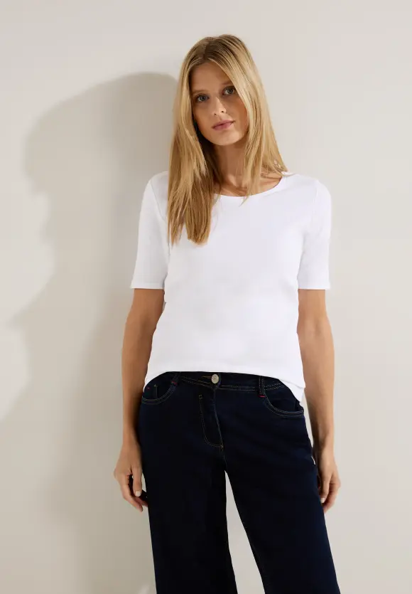 CECIL T-Shirt in Unifarbe