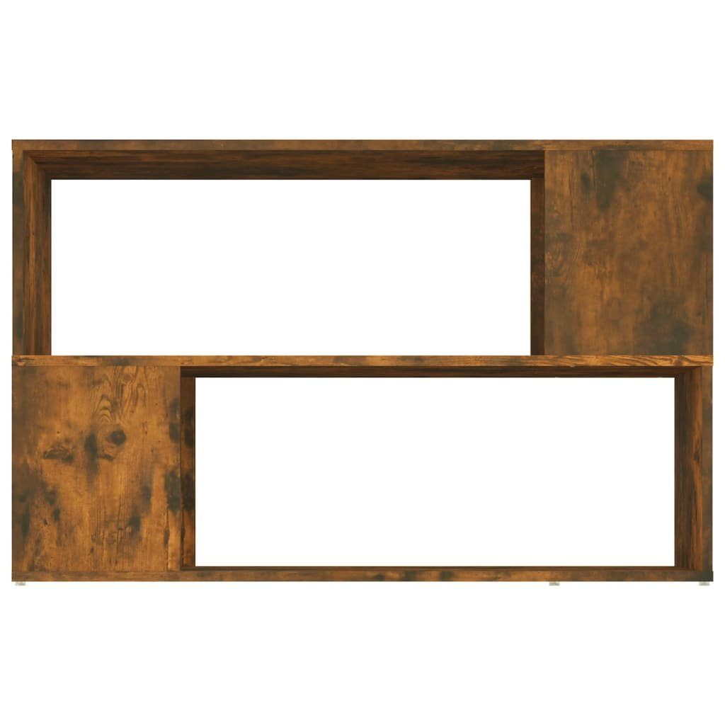 vidaXL Bücherregal Bücherregal Räuchereiche 100x24x63 cm Holzwerkstoff, 1-tlg.