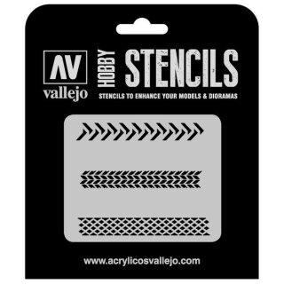 Vallejo Hobby Stencils: Tyre Markings
