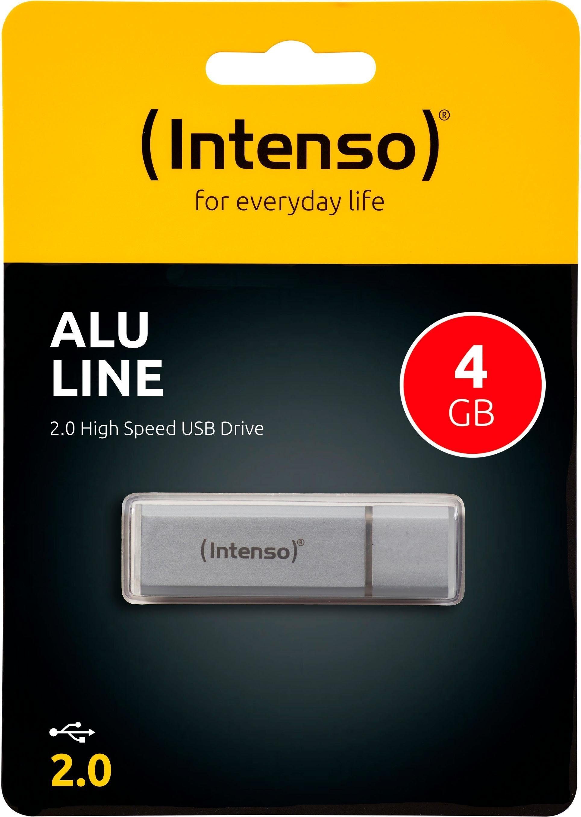 Intenso Alu Line USB-Stick (USB 2.0, Lesegeschwindigkeit 28 MB/s)