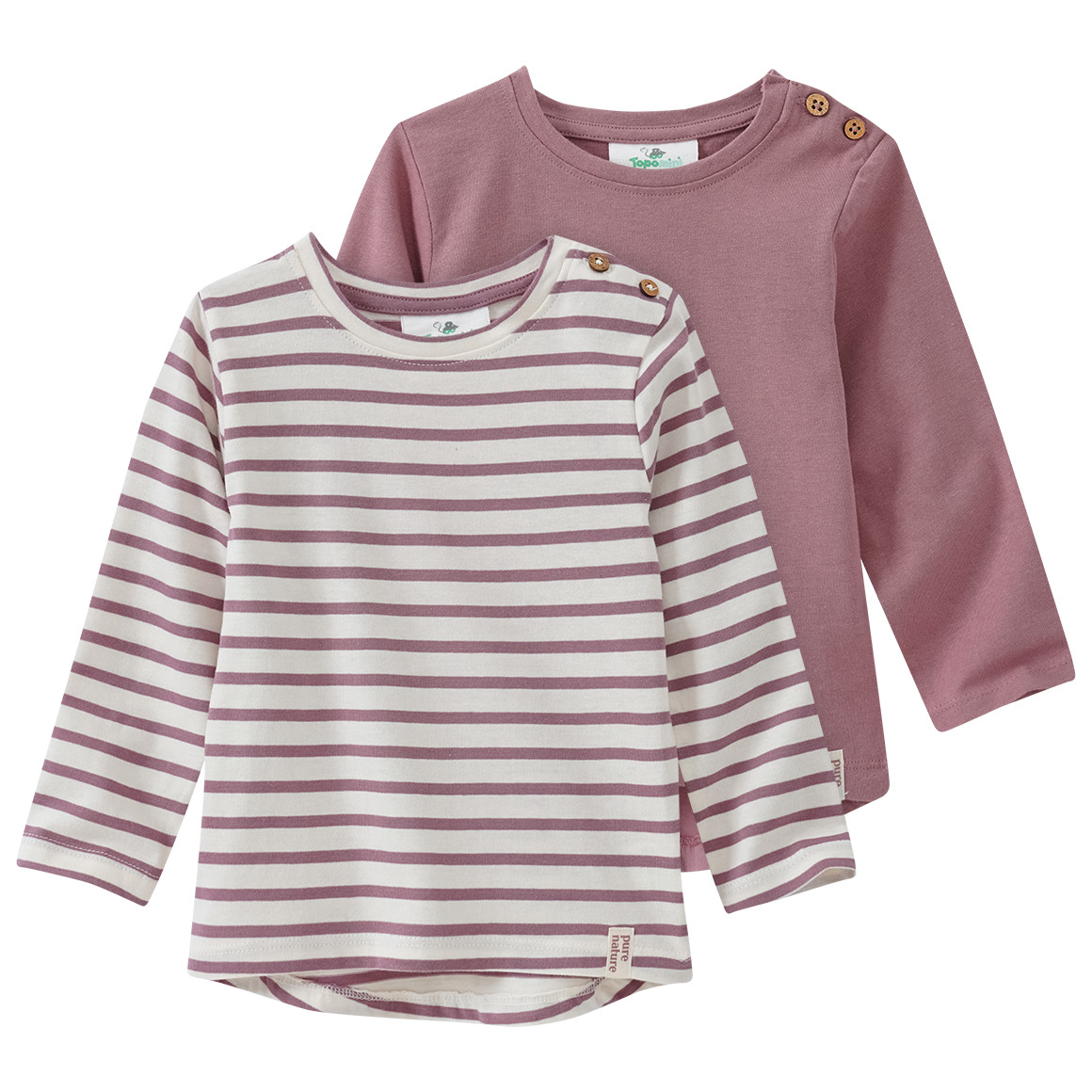 2 Baby Langarmshirts im Set