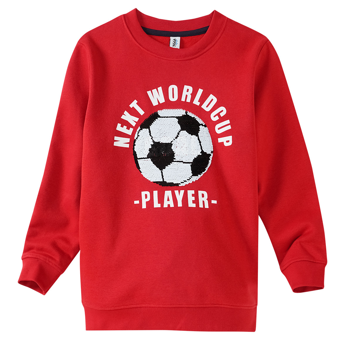 Jungen Sweatshirt mit Wendepailletten