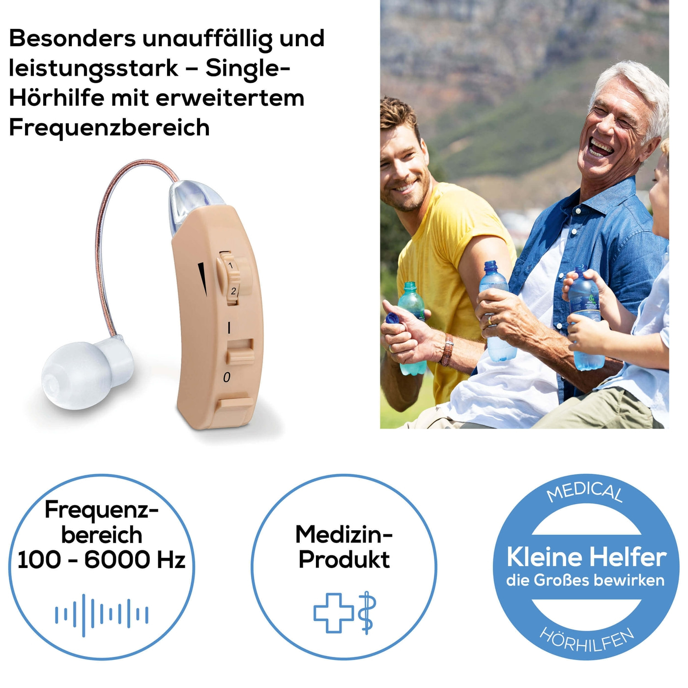 Beurer Hörhilfe HA 50-Besonders unauffällige Hörhilfe mit erweitertem Frequenzbereich