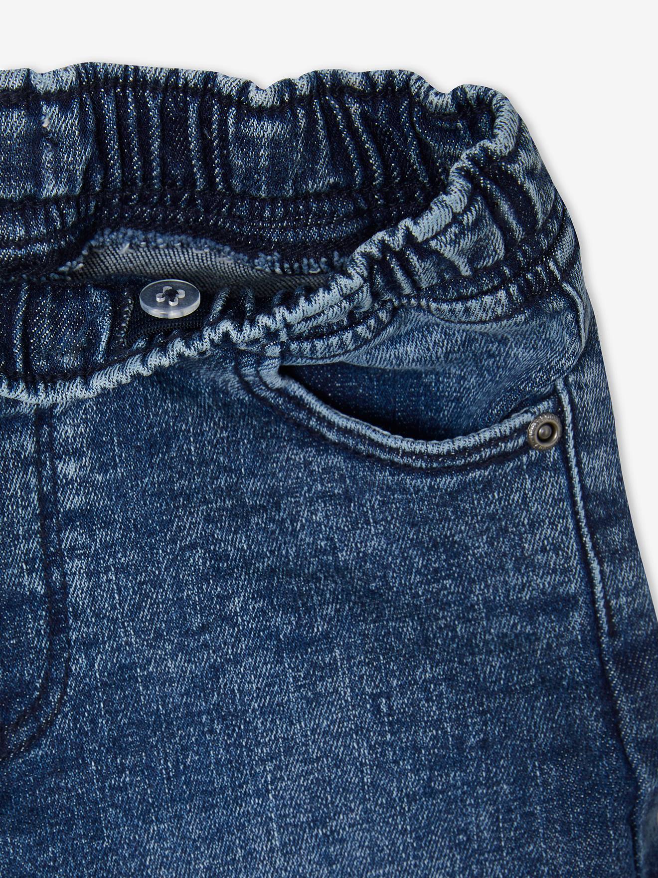 Bermuda en molleton effet denim garçon forme 