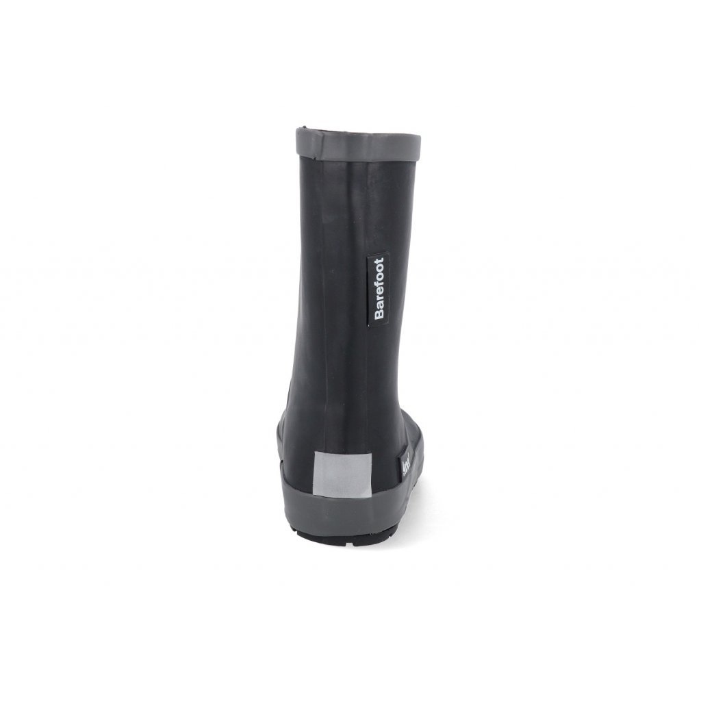 Koel4Kids Wellie Bare Solid Black Barfuß-Gummistiefel