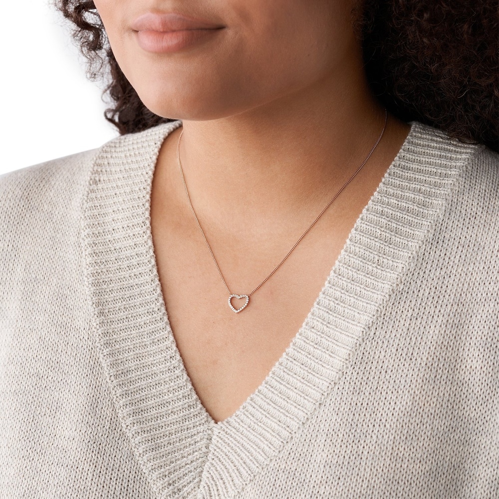 Fossil Chaînette Acier inoxydable collier