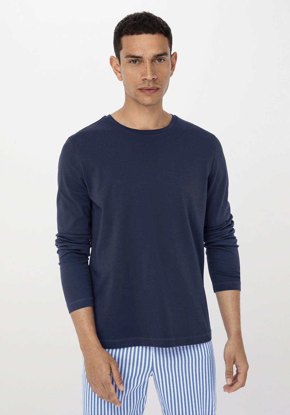 Langarm-Schlafshirt aus reiner Bio-Baumwolle
