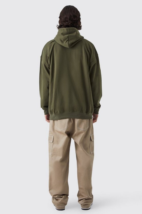Oversize Hoodie mit Pour Homme Print