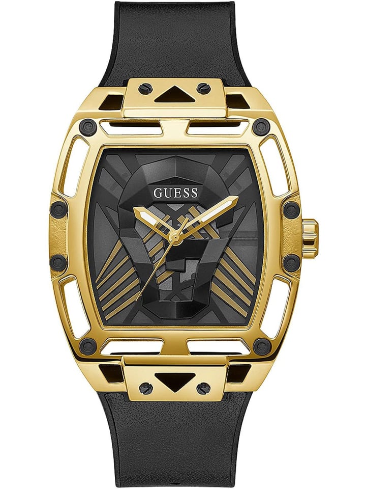 Guess Armbanduhr  Legend gold/schwarz 44mm in schwarz günstig kaufen onesize