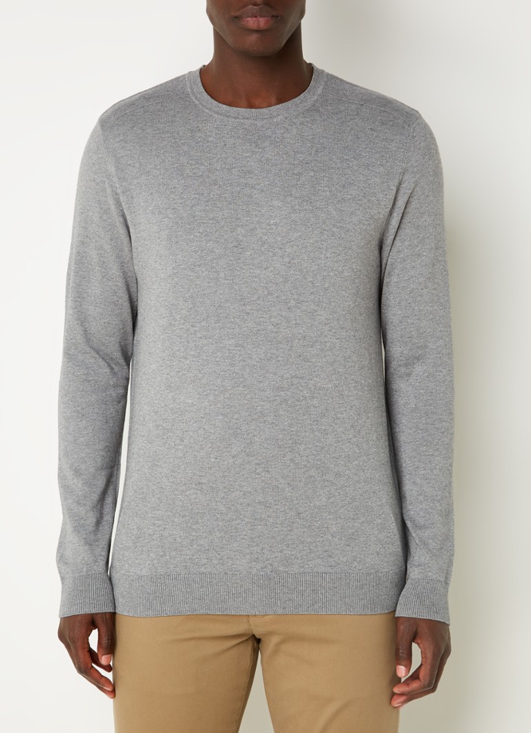 Ausgewählter Homme Berg Feinstrickpullover mit Melange-Design