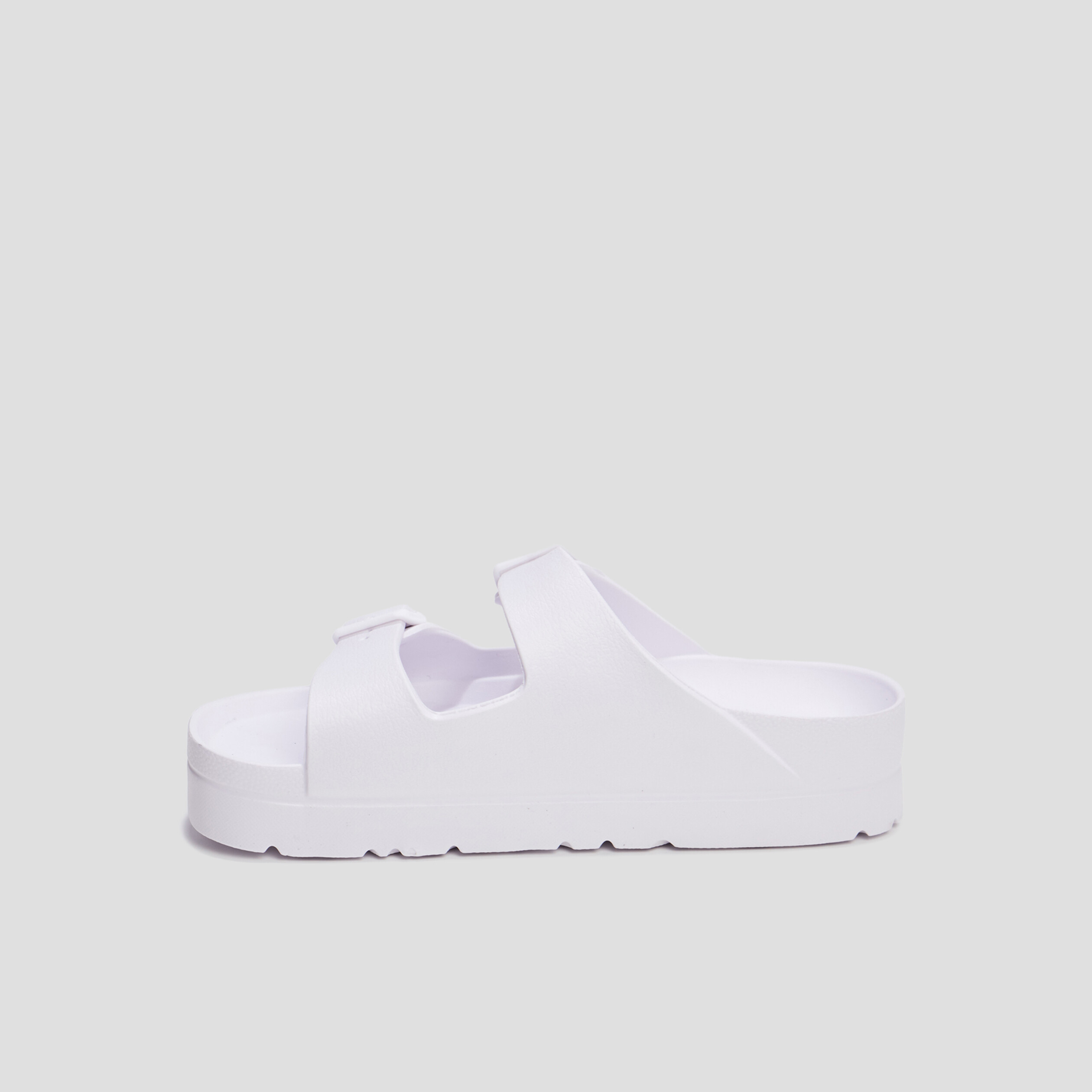 Mules de plage plateformes blanc femme | La Halle