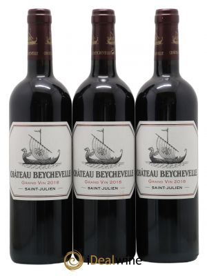 Château Beychevelle 4ème Grand Cru Classé  2018 - Lot de 3 Bouteilles