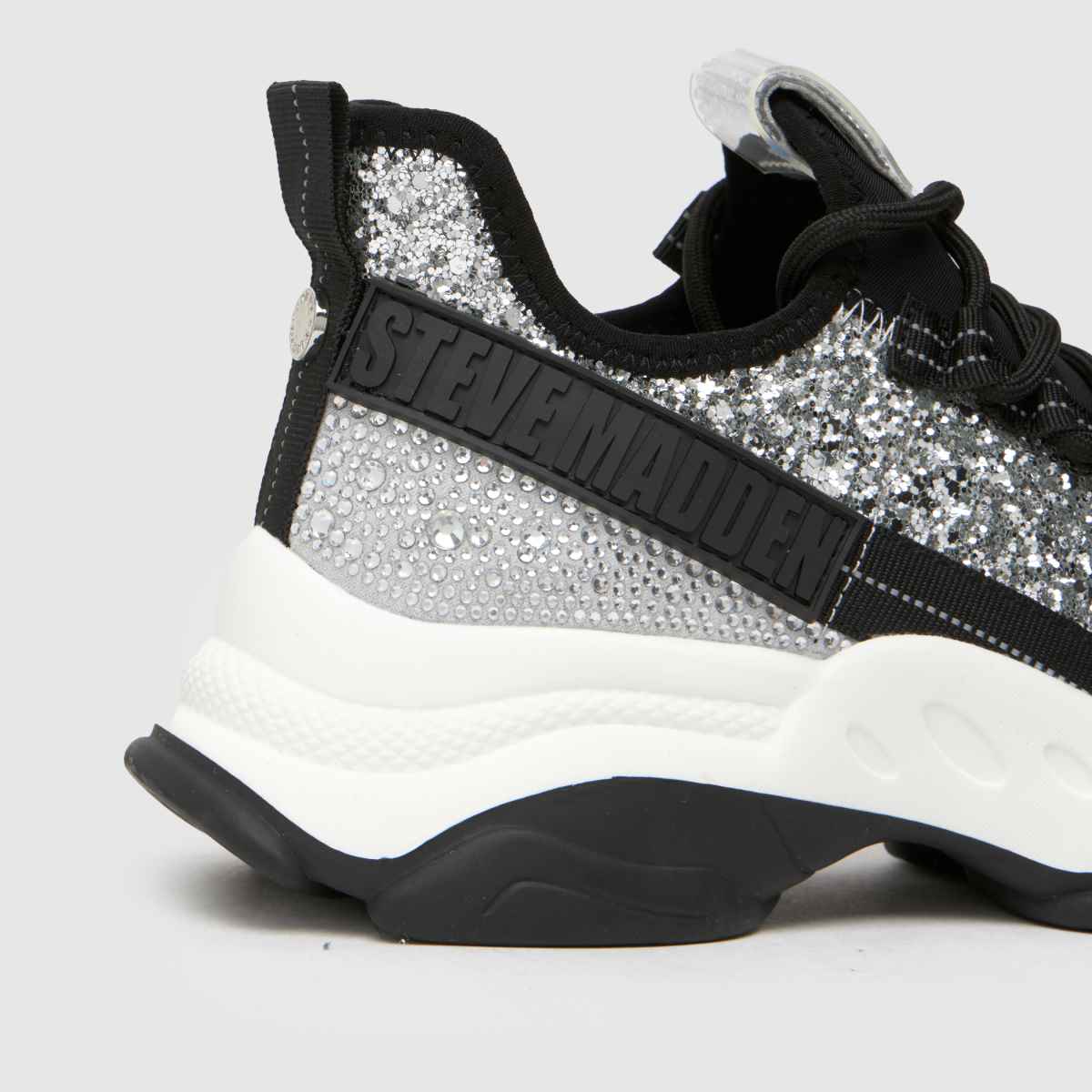 Steve Madden – Maxilla-G-Bling-sneakers i silverfärgad färg