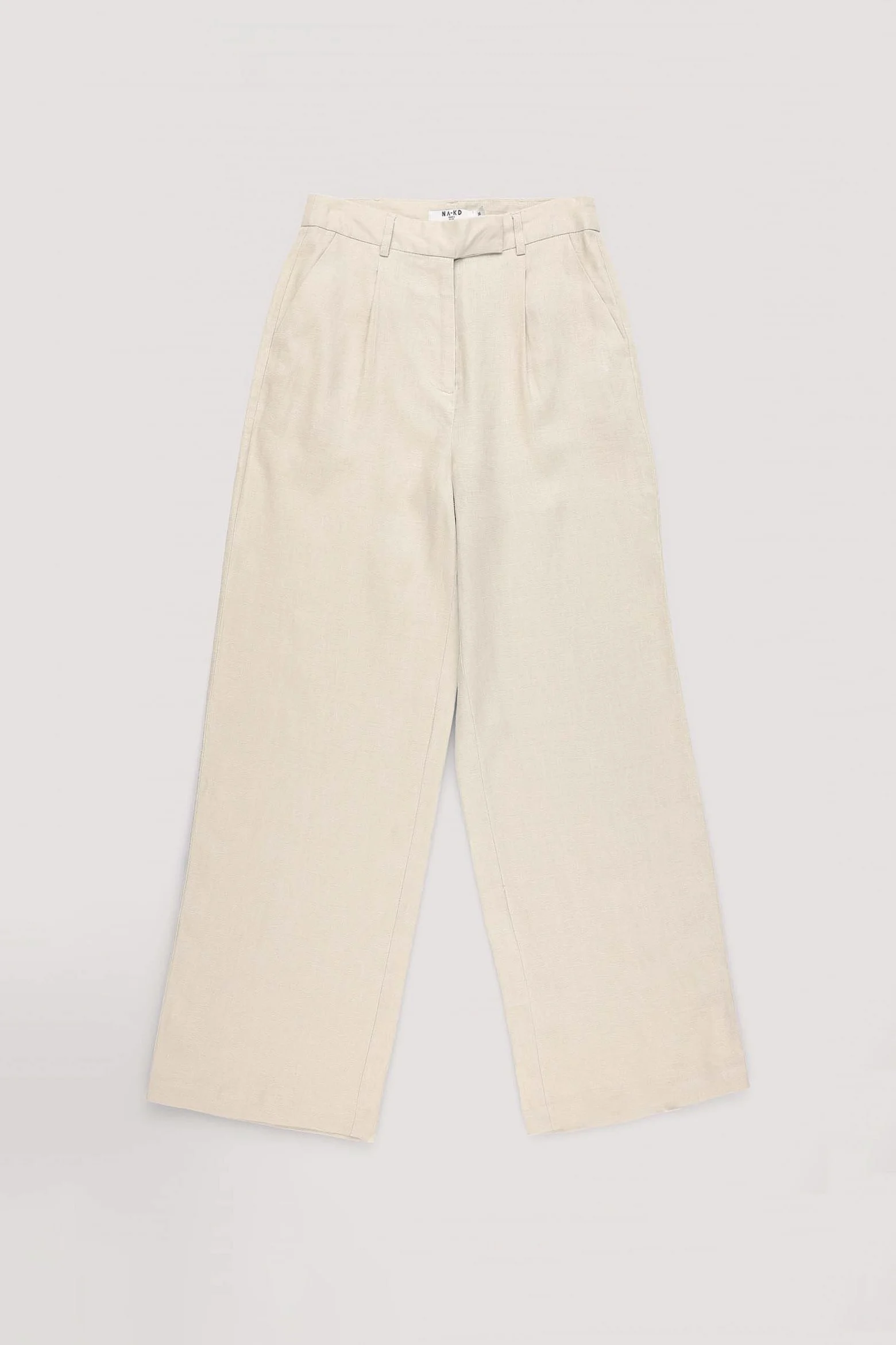 Leinenhose mit weiten Beinen