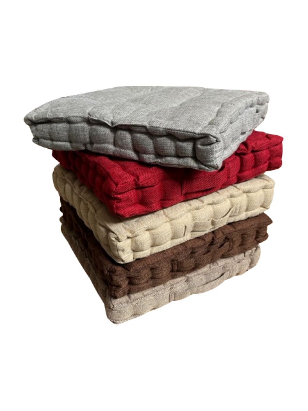 RHP Sitzkissen Premium RHP Stuhlkissen mit 100% Polyesterfüllung, 40x40x8 cm, für