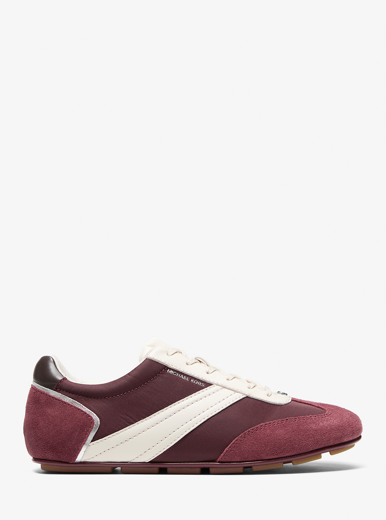 Susie Mixed-Media Sneaker - OXBLOOD